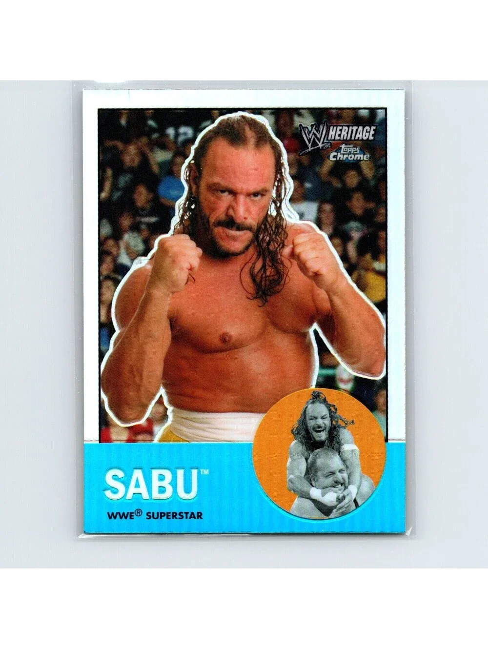 2007 Topps Chrome Heritage II WWE Sabu Rookie #20 Refractors